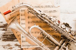 close-up-saxophone-trumpet-sheet-music